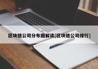 区块链公司分布图解读[区块链公司排行]